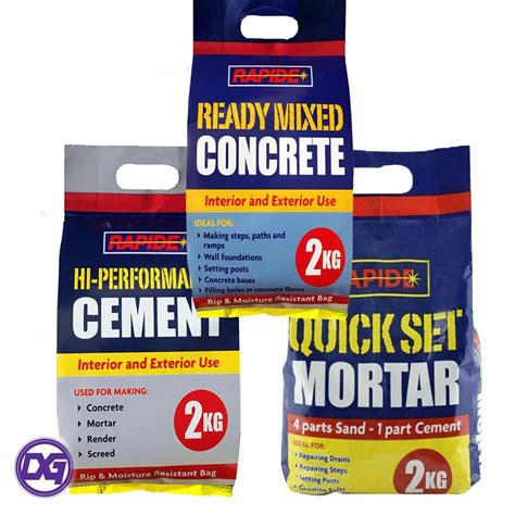The concrete simply mixes with clean water, and sets in 30 minutes. . Ready mixed cement screwfix